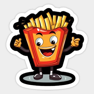 kawaii french fries T-Shirt cute potatofood Sticker